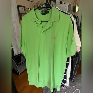 green short sleeve polo, ralph lauren